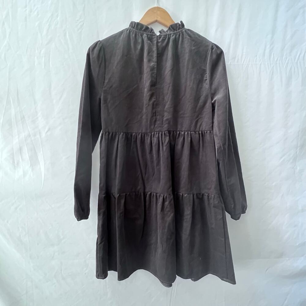 NWT Copper Key. Long Sleeve Corduroy Babydoll Dress Women's Size XS - Picture 5 of 6
